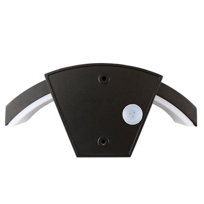Modern utomhus vägglampa med rörelsesensor svart, Annemay, 6W, 3000K LED, IP54