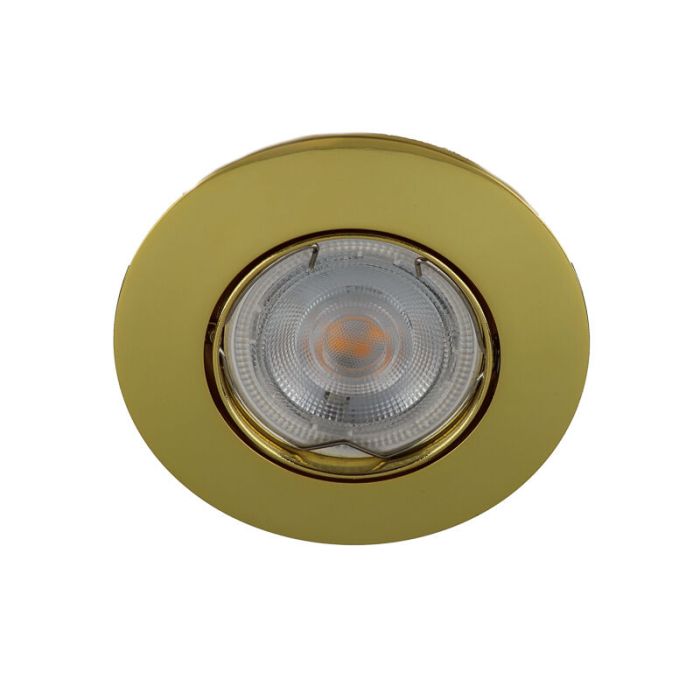 Guld modern mini infälld spotlight aluminium, Lenx