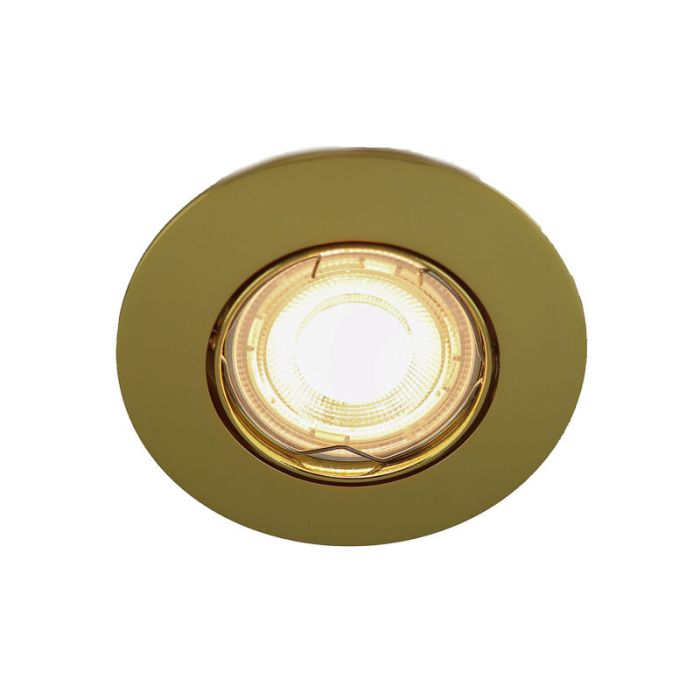 Guld modern mini infälld spotlight aluminium, Lenx