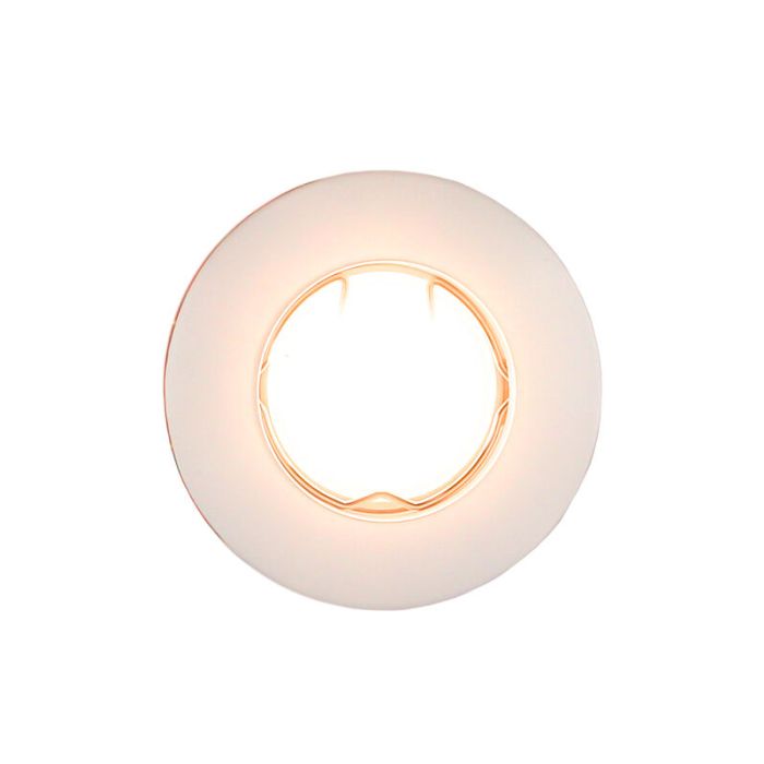 Vit modern mini infälld spotlight aluminium, Rosi