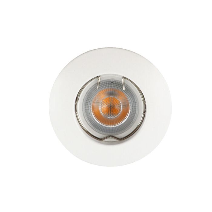 Vit modern mini infälld spotlight aluminium, Rosi
