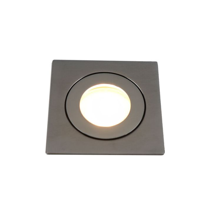 Krom modern infälld spotlight badrum aluminium, Dorx, IP44