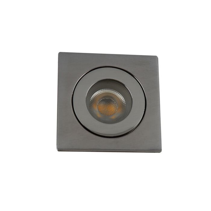 Krom modern infälld spotlight badrum aluminium, Dorx, IP44