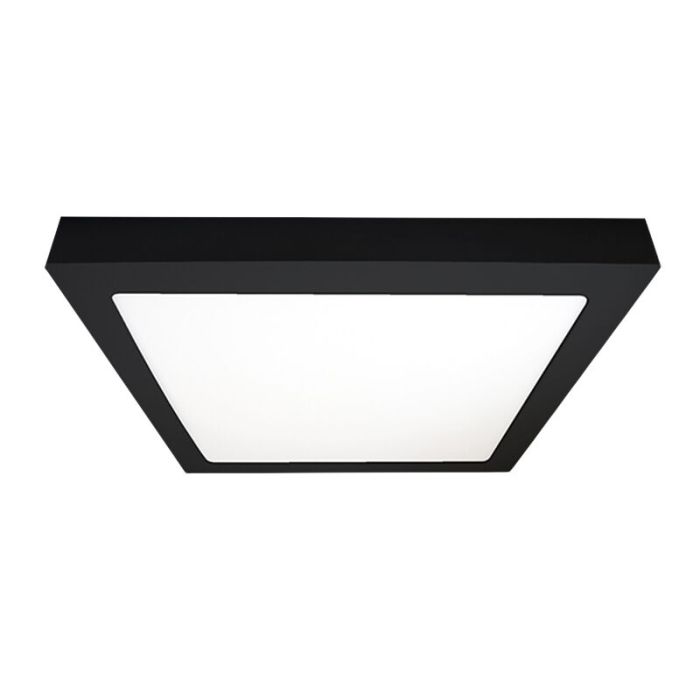 Aluminium plafond svart, Rolo, 18W, 4000K LED
