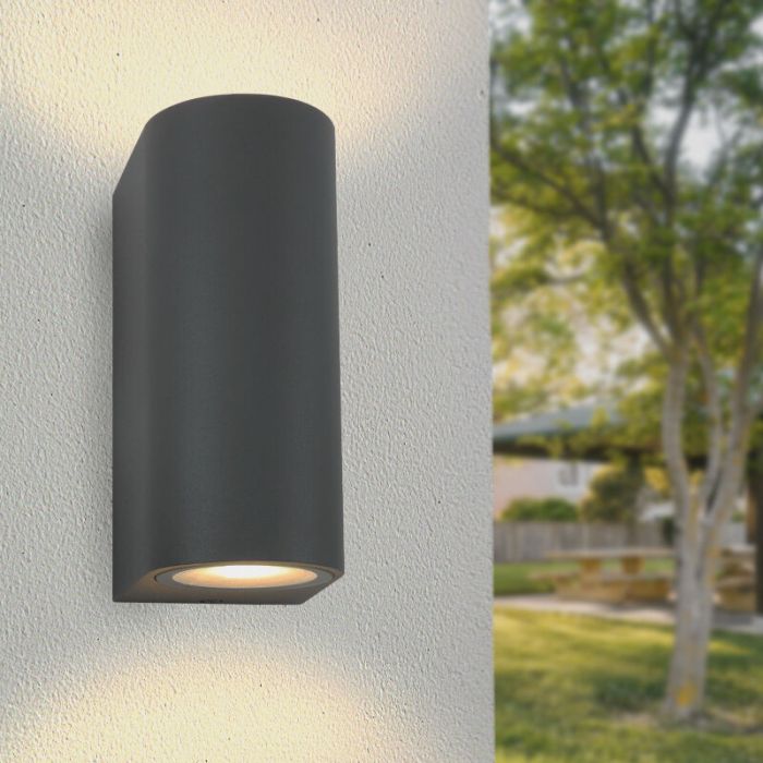 Aluminium utelampa antracit, Corina, IP44