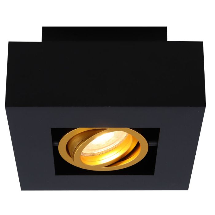 Aluminium utanpåliggande spotlight guld, Noraly