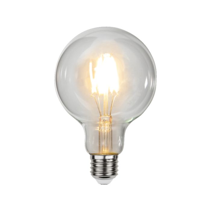 Dimbar E27 filamentlampa G95, 4,7W, 2700K