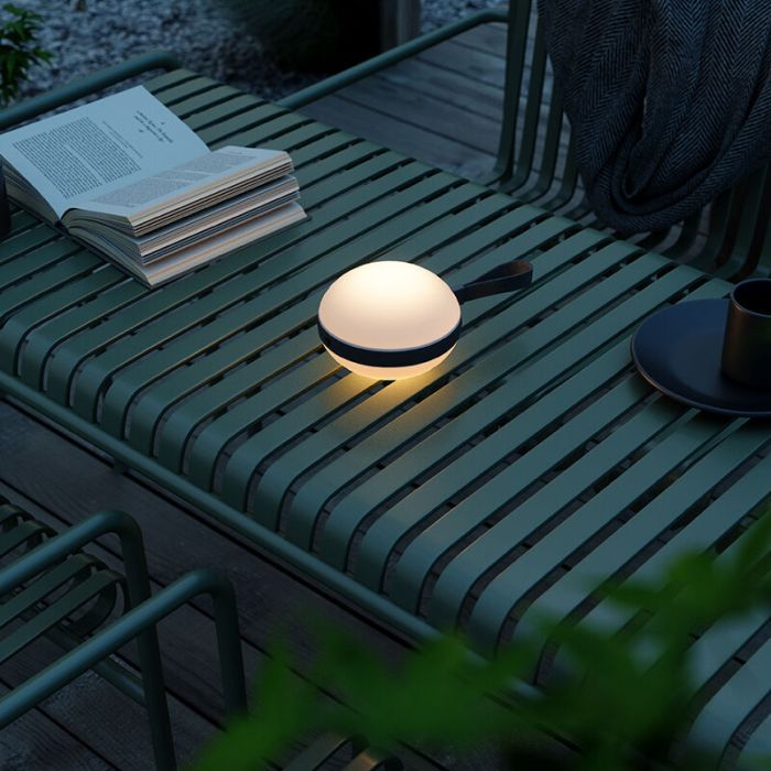 Svart utelampa design, Bring, 1,5W, 2700K LED, IP54, med brytare