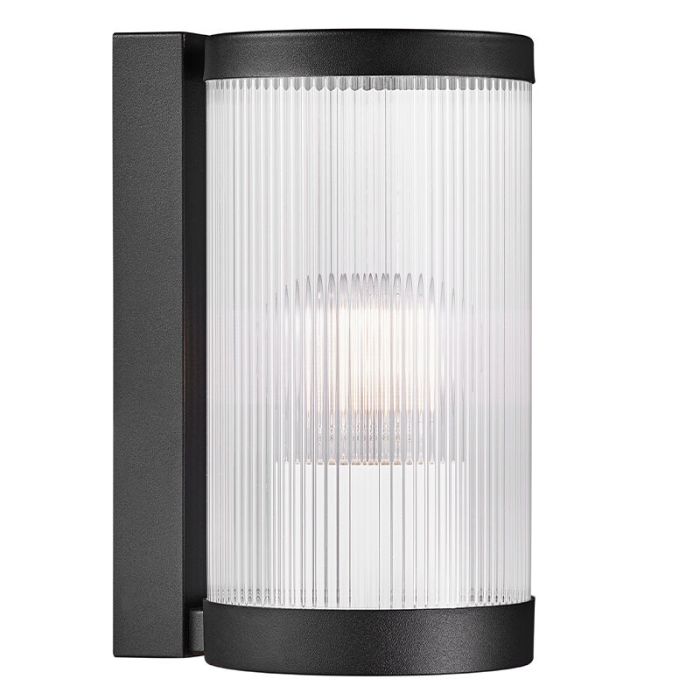 Svart utelampa retro, Coupar, IP54