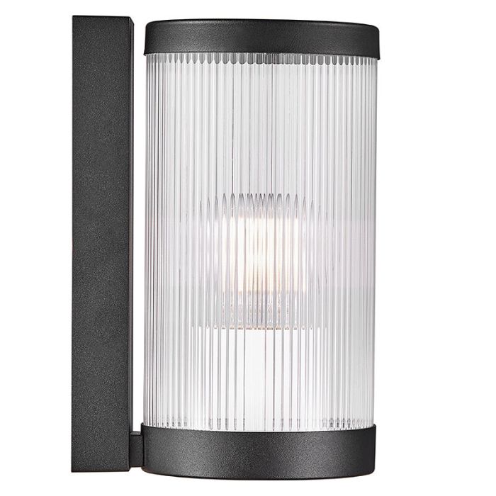 Svart utelampa retro, Coupar, IP54