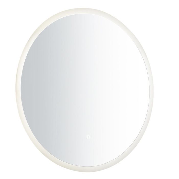 Grå speglar med belysning modern, Dovina, 20W, 4000K LED, IP44, med brytare