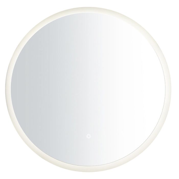 Grå speglar med belysning modern, Dovina, 20W, 4000K LED, IP44, med brytare