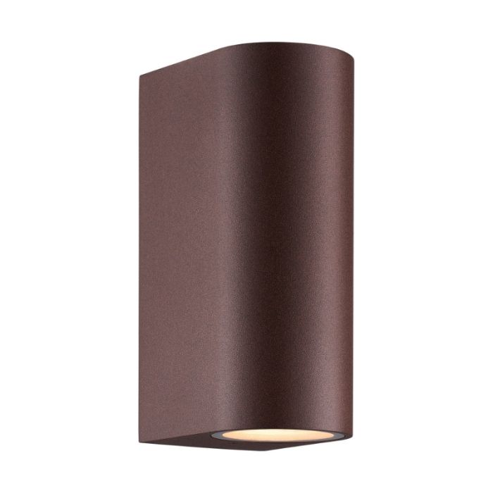 Rostfärgad up down vägglampa modern, Dion, IP44