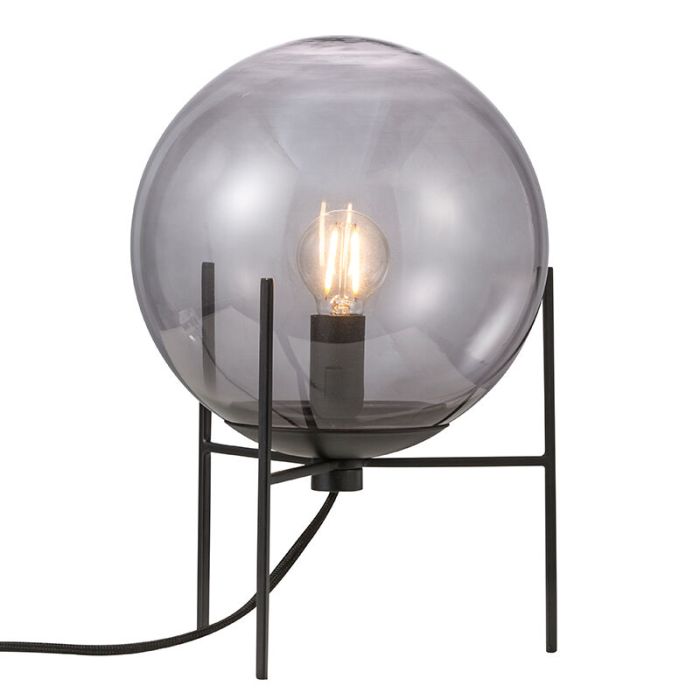 Svart bordslampa design, Alton, med brytare