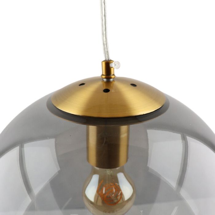 Design pendellampa matbord brons, Dolf