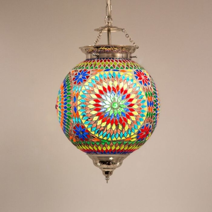 Flerfärgad orientalisk fönsterlampa mosaik, Aziza