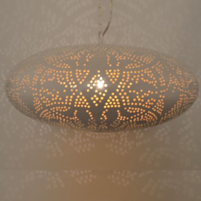 Vit orientalisk fönsterlampa filigran, Zina