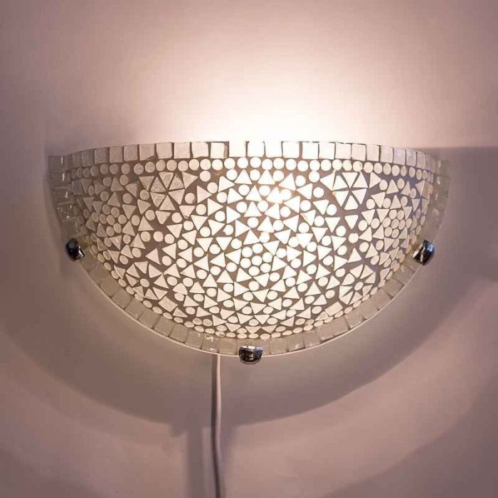 Transparent orientalisk vägglampa mosaik, Haja