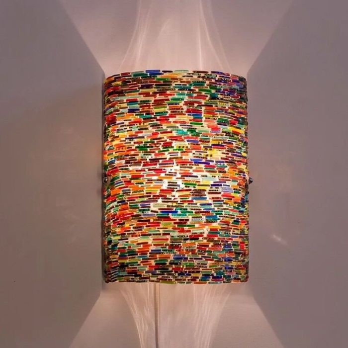 Flerfärgad orientalisk vägglampa mosaik, Mahdia