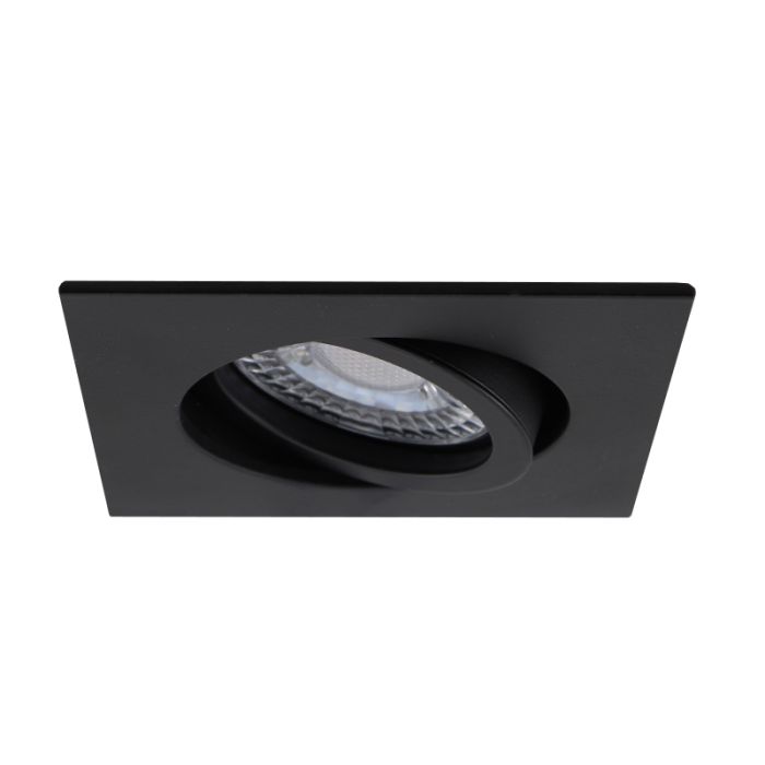 Aluminium infälld spotlight svart, Onno