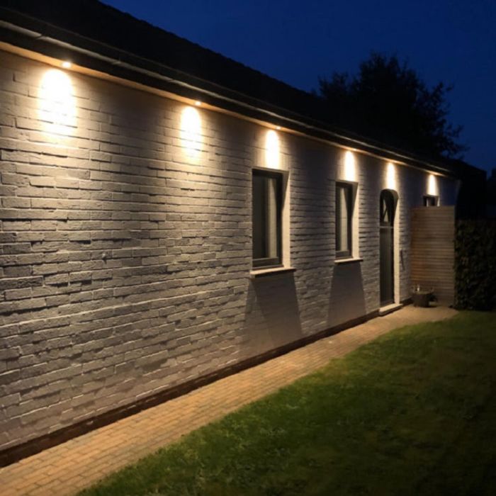 Aluminium infälld spotlight svart, Onno