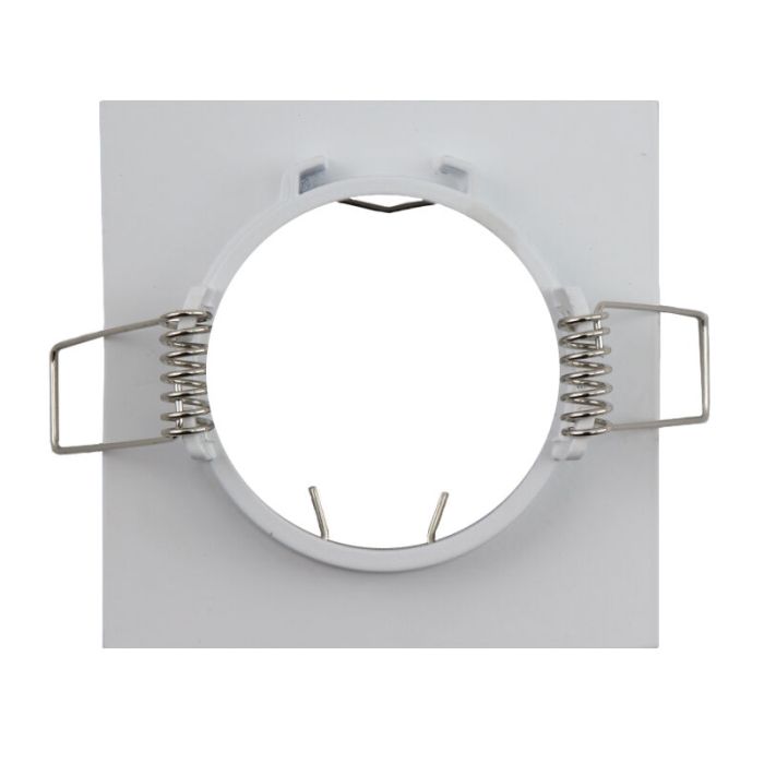 Aluminium infälld spotlight vit, Rudo