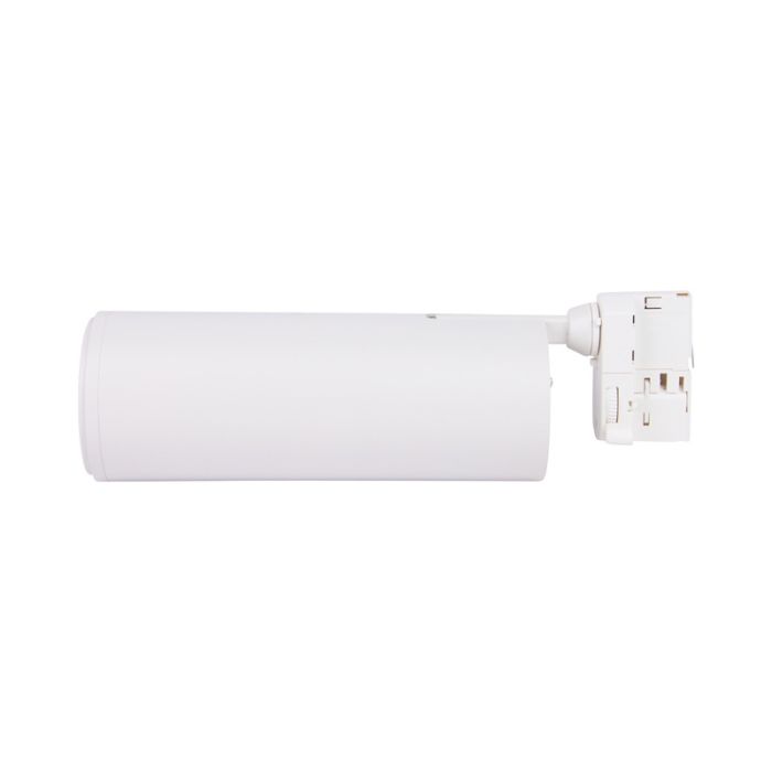 Vit 3-fas skena spotlight Rosella, 10W, vit switch, Pro