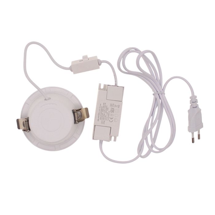 Vit downlight aluminium, Maud, 18W, white switch LED, IP22