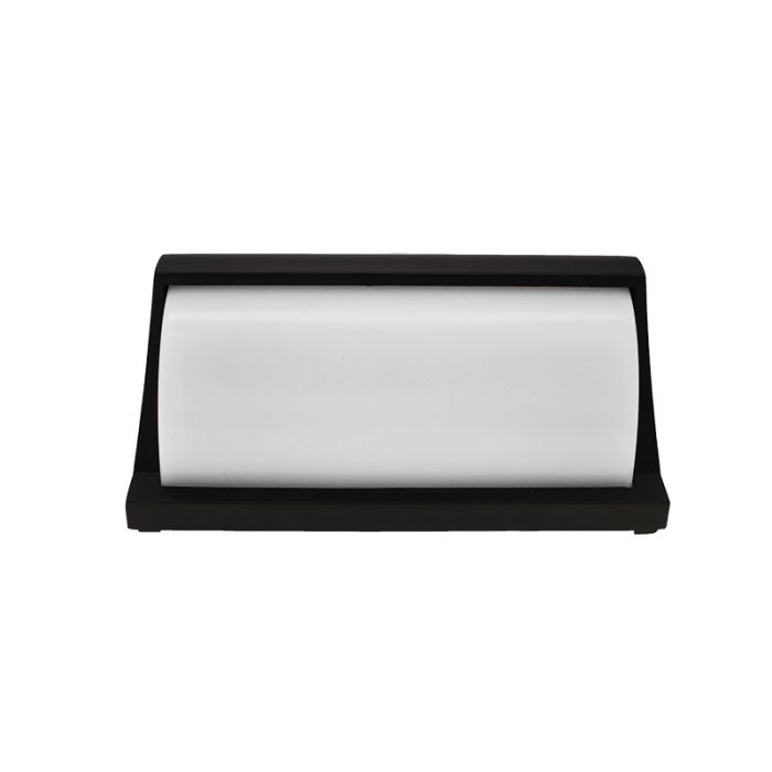 Svart utelampa aluminium, Rajko, 12W, 3000K LED, IP54
