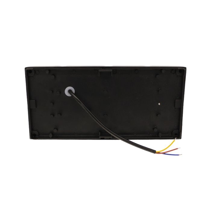 Svart utelampa aluminium, Rajko, 12W, 3000K LED, IP54