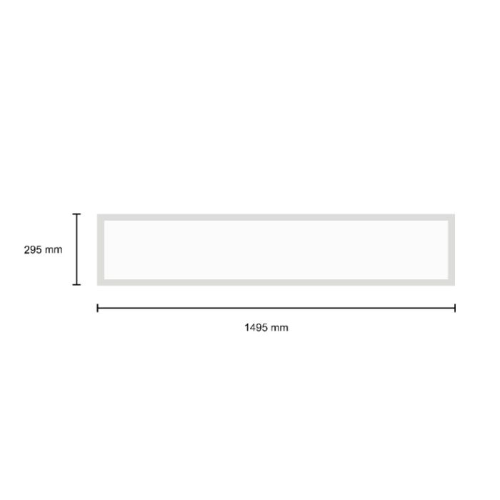 LED-panel 30x150 - 40W - RGBW - UGR<22 - back-lit