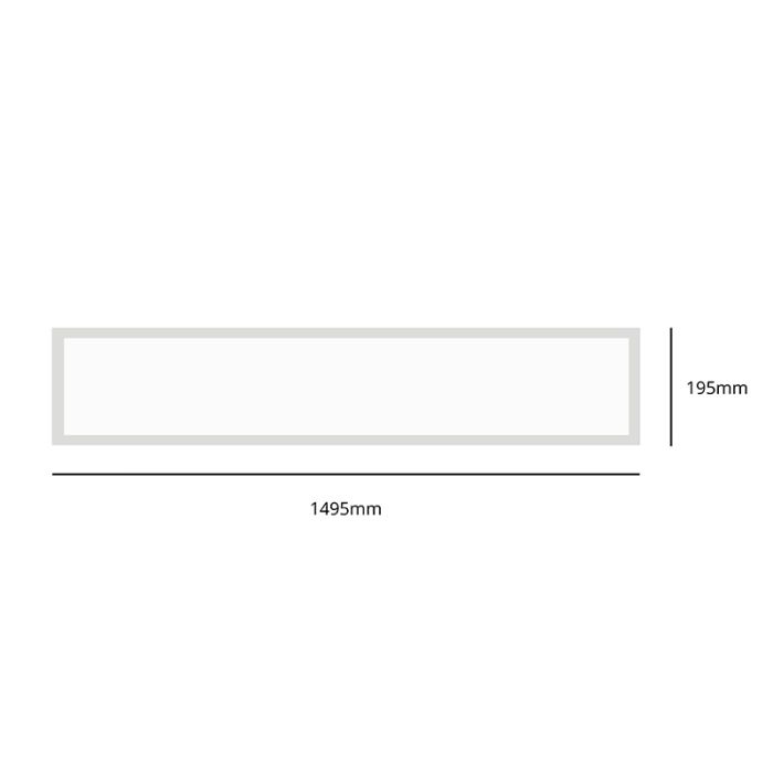 LED-panel 20x150 - 32W - 3000K/4000K/6000K - UGR<17 - bakgrundsbelyst