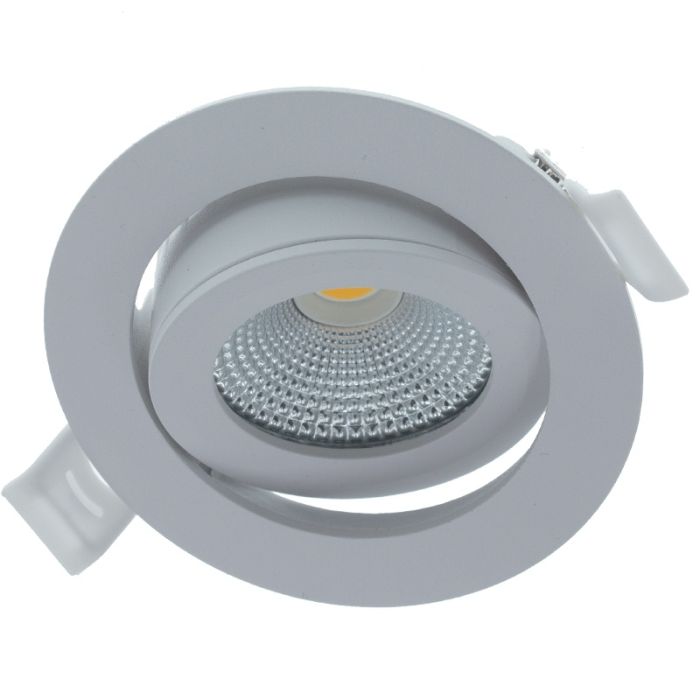 Vit downlight aluminium, Wimke, 5W, RGBW LED, IP54