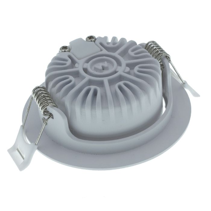 Vit downlight aluminium, Wimke, 5W, RGBW LED, IP54