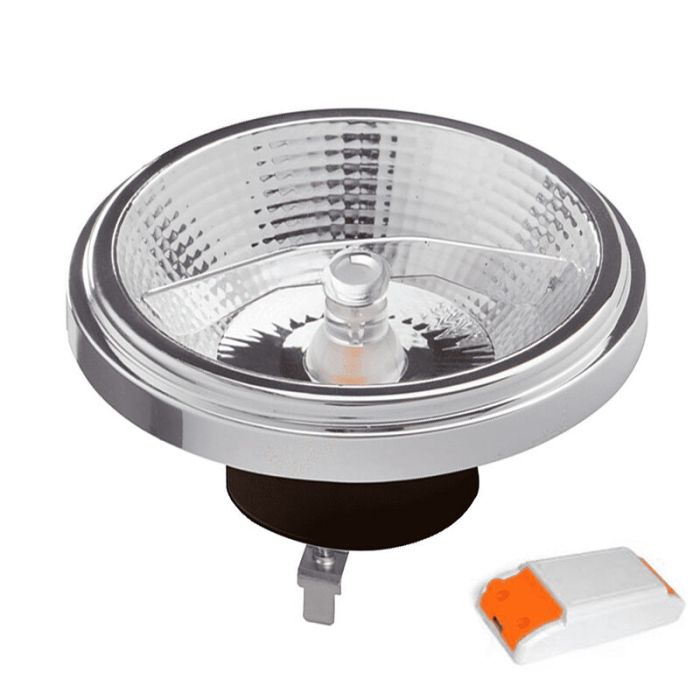 Dimbar Bisolux G53 (AR111) LED lampa Cuma, svart, 12W, dim to warm