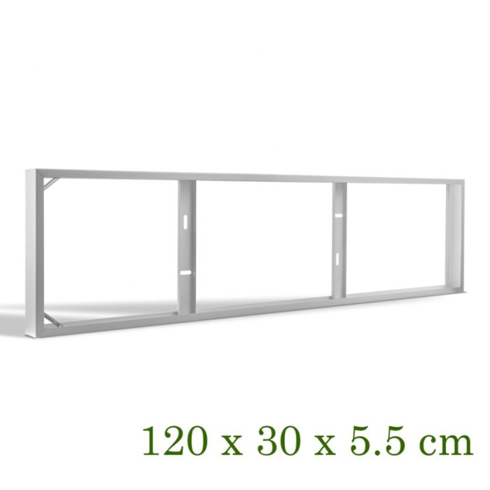 Utanpåliggande ram för 30x120 cm LED-paneler