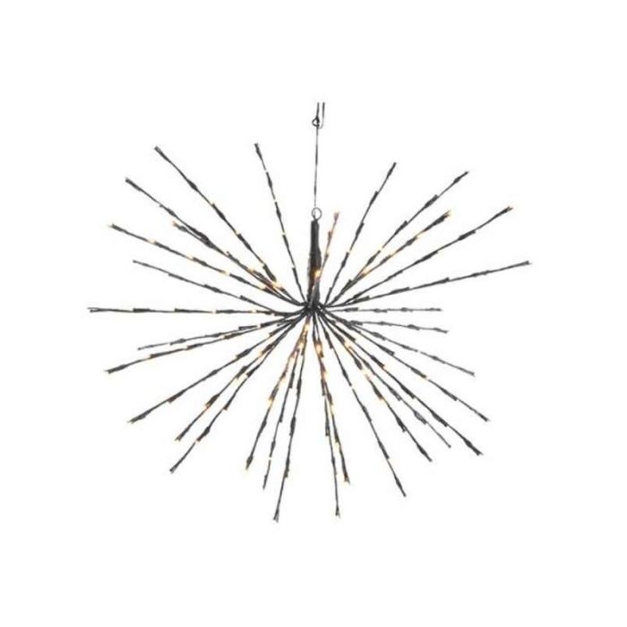 45 cm LED 3d-stjärna med 72 varmvita blinkande LED-lampor