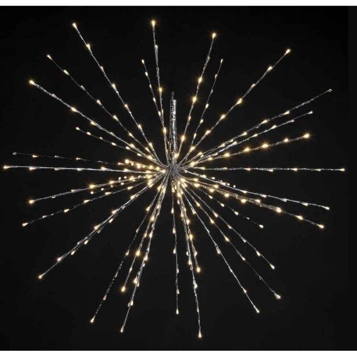 45 cm LED 3d-stjärna med 72 varmvita blinkande LED-lampor