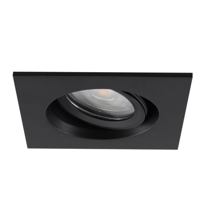 Aluminium infälld spotlight badrum svart, Jorin, IP65