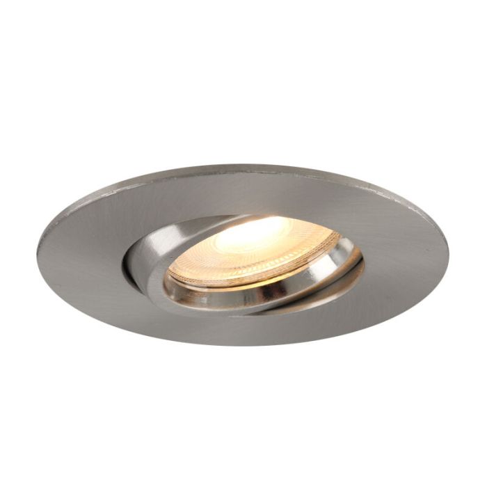 Aluminium infälld spotlight badrum nickel, Jill, IP44