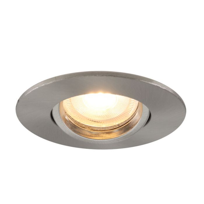 Aluminium infälld spotlight badrum nickel, Jill, IP44