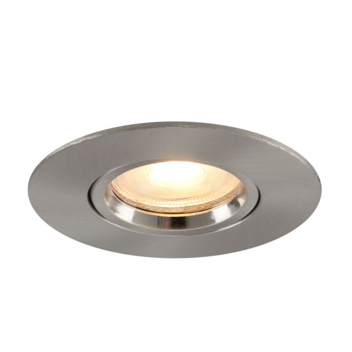 Aluminium infälld spotlight badrum nickel, Jill, IP44