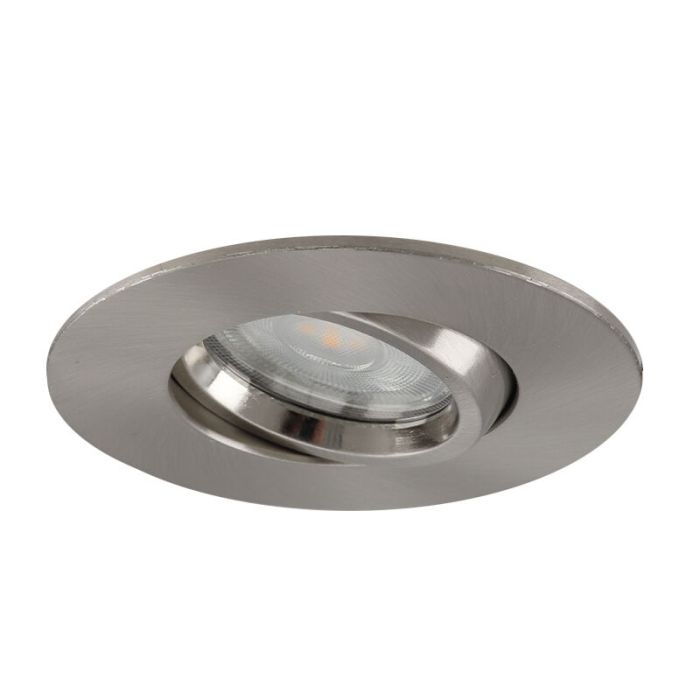Aluminium infälld spotlight badrum nickel, Jill, IP44