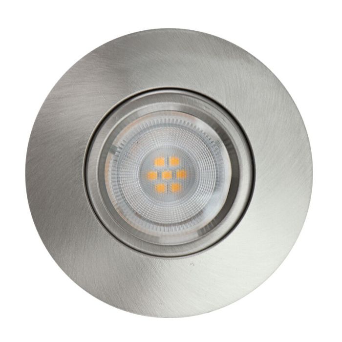 Aluminium infälld spotlight badrum nickel, Jill, IP44