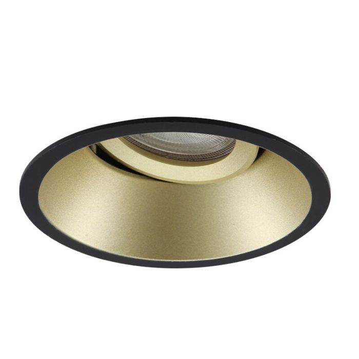 Aluminium infälld spotlight guld, Tyron