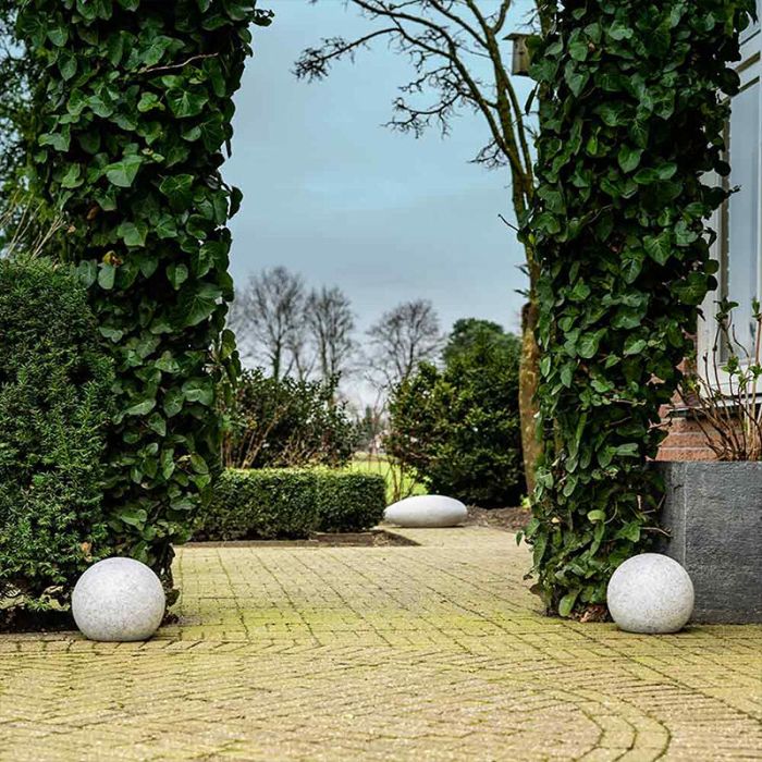 Grå modern trädgårdsspotlight plast, Stonie, 4,5W, 2700K LED, IP65