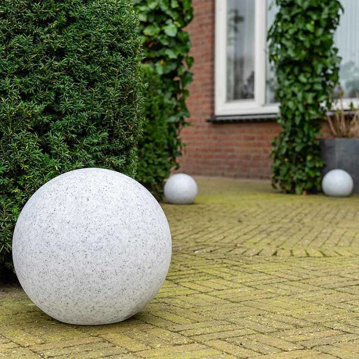 Grå modern trädgårdsspotlight plast, Stonie, 4,5W, 2700K LED, IP65