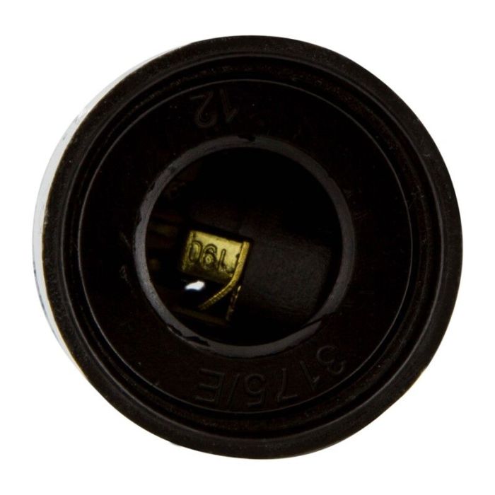 Sockel E14 Slät, Svart