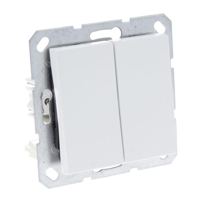 Q-Link S-Line Switch infälld serie, Polar White