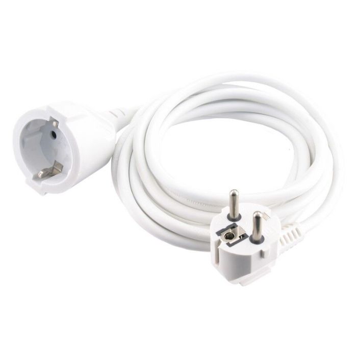 Exin förlängningssladd skyddsjord, 2500w 3 x 1,0 mm. 10 m vit